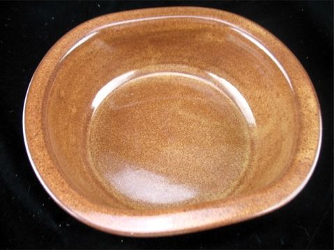   Jugtown Ware Brown Speckled Glazed Redware Bowl North Carolina Pottery
