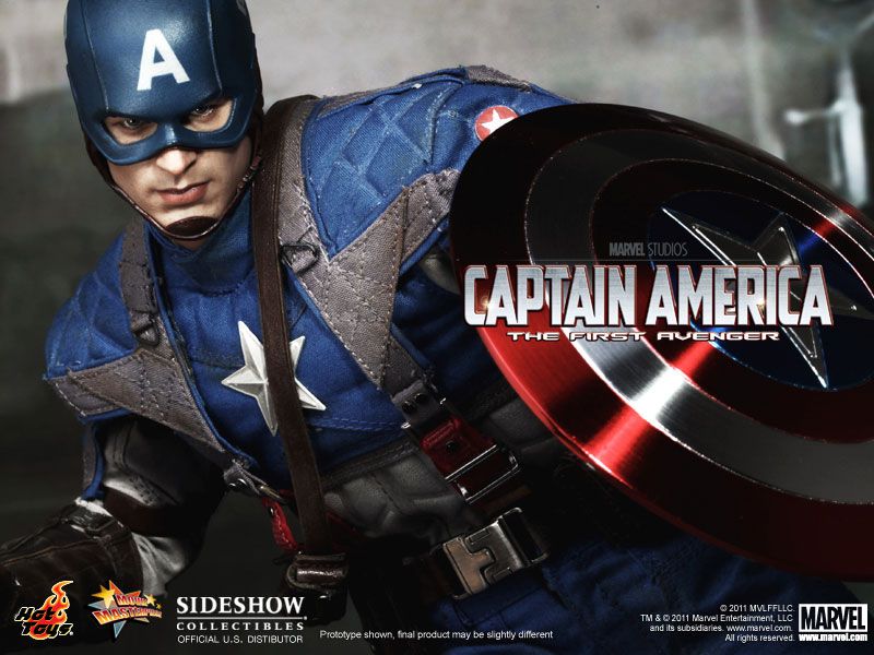 CAPTAIN AMERICA HOT TOYS 12 FIGURE SIDESHOW THE FIRST AVENGER  