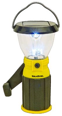 6LED SOLAR/CRANK LANTERN W/PHONE CHARGER (SOLADYNE) 769372074704 