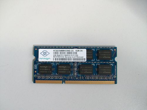 Nanya 2Gb 2rx8 pc3 10600s 9 10 f2.1333 laptop memory  