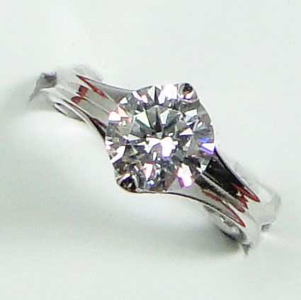   Plated 1.9ct Cubic Zirconia XMAS GIFT Round Diamond Cut Ring AR0165