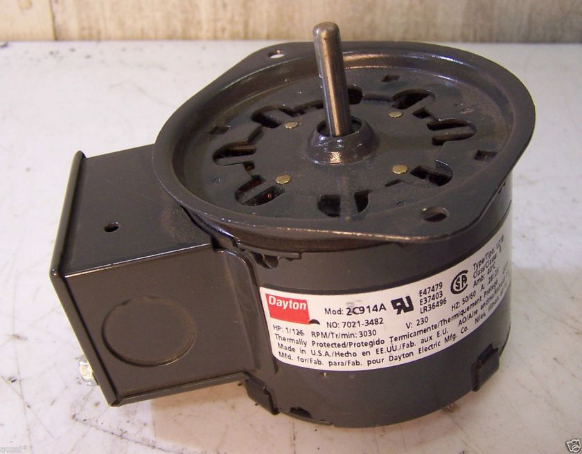 NEW DAYTON 1/125 HP 3030 RPM BLOWER FAN MOTOR 230 V  