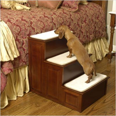 MR. HERZHERS DECORATIVE PET STEP DOG STAIRS 3 STEP  