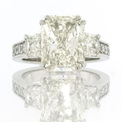 03ct Radiant Cut Diamond Engagement Anniversary Ring  