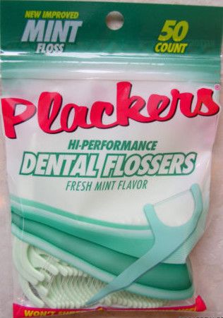 Lot 5x50 MINT PLACKERS FLOSSERS DENTAL FLOSS PICK  