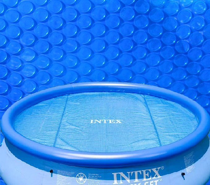 INTEX 15 Easy Set/Frame Swimming Pool Solar Cover 078257599547  