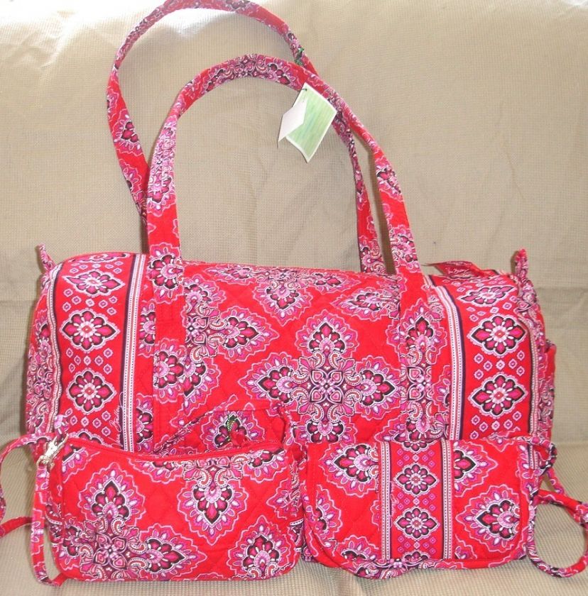 LOT 3 BRAND NEW VERA BRADLEY WALLET PURSE DUFFEL BAG  