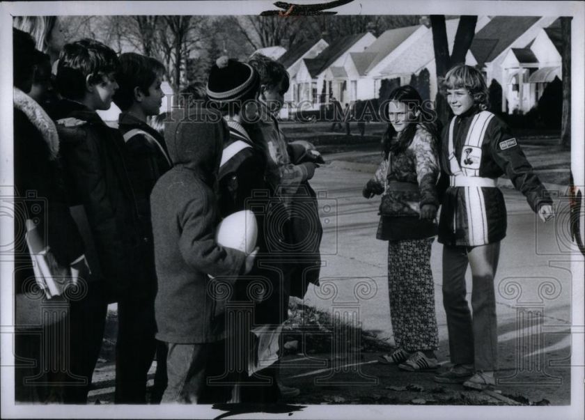 1972 Photo Detroit Emerson Grade School Safety Patrol  