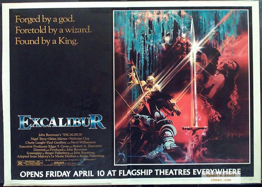 EXCALIBUR J Boorman Fantasy Subway 2sheet Poster  