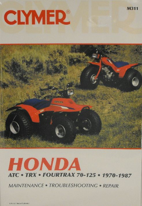 NEW Honda ATC TRX 70 125 Fourtrax Repair Manual NEW  