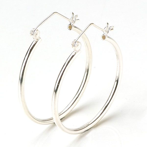   Sterling Silver Circle Giant 1.5 Earrings Polish Gift Costume  