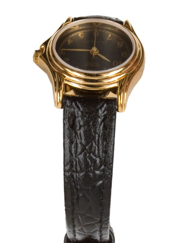 LADIES GOLD CASIO VINTAGE WATCH *Black Face*  