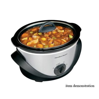 Hamilton Beach 33141 4 Qt.Slow Cooker w/stoneware crock  