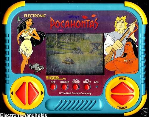 TIGER ELECTRONIC POCAHONTAS DISNEY TRAVEL HANDHELD GAME  