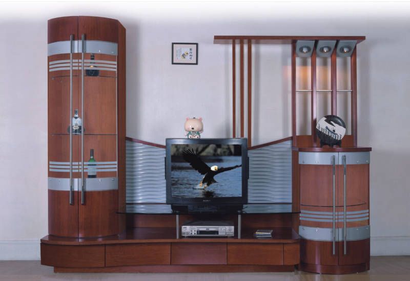 A2052 Contemporary Modern Entertainment Wall Unit  