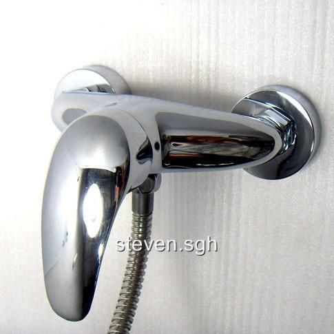   style solid brass designer handle chrome finish cold and hot pipes