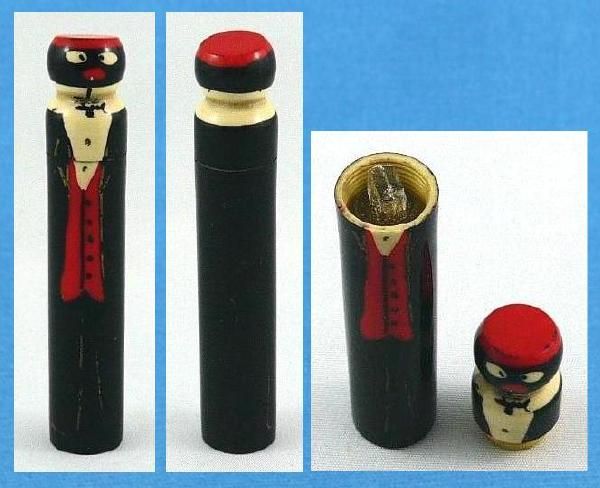 Vintage Japanese Kokeshi Miniature Perfume Doll  