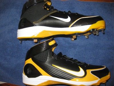   Huarache LWP 90 Metal Baseball Cleats 15 2k5 Black Yellow/Gold  