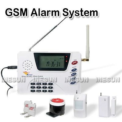 2Modul GSM Wireless + PSTN Landline Home Security Alarm System  