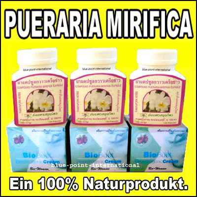 PUERARIA MIRIFICA 3 x 30ml Creme & 300 Kapseln à 300 mg  