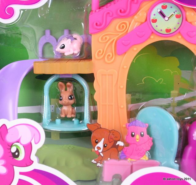 MY LITTLE PONY   CHEERILEE & SCHOOL HOUSE PLAYSET   MLP G4 FIM HASBRO 