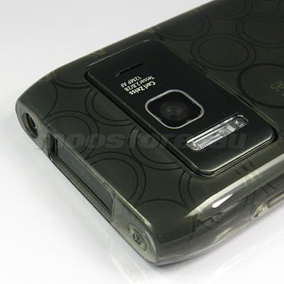 TPU GEL SILICONE SOFT CASE COVER FILM FOR NOKIA N8 GREY  