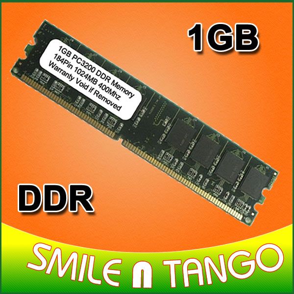 1GB DDR SDRAM PC3200 1 GB PC 3200 DDR400 184 Pin 1G RAM  