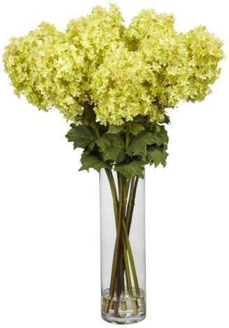 NEARLY NATURAL 40 Giant Hydrangea Silk Flower Arrangement  