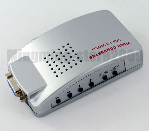 Laptop PC VGA to TV Video AV Converter Switch Box #397  