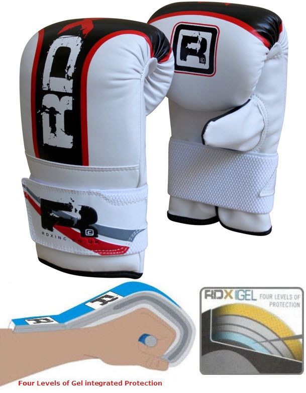 RDX Gel Bag Mitts Boxing Gloves Grappling Punch MMA UFC  