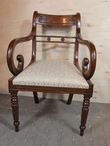   Victorian Dining Table Set Regency Chairs Suite / English Furniture