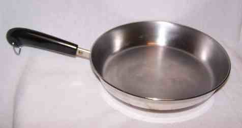 Vintage Revere Ware Stainless Copper Bottom Skillet 10  