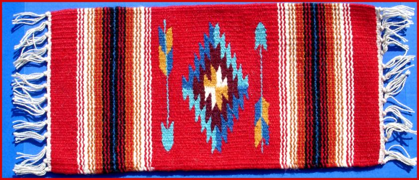 Western Decor Southwestern 10 X 20 Table Rug/Trivet  