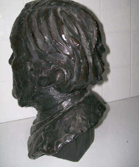   reproduction bust measures 13 high x 9 wide x 8 deep cool piece to