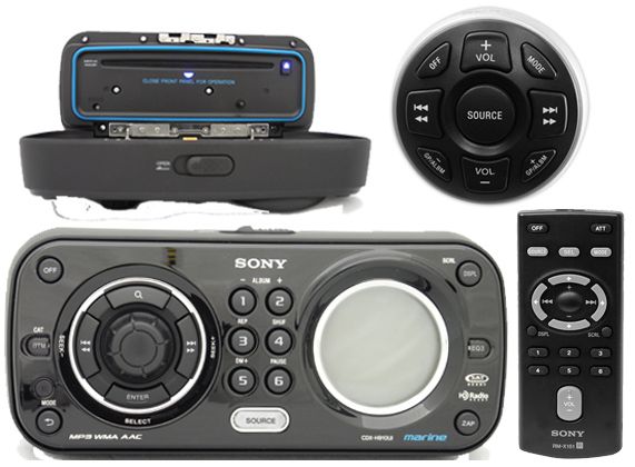 SONY CDXH910UI MARINE CD  IPOD PLAYER +WIRED REMOTE  