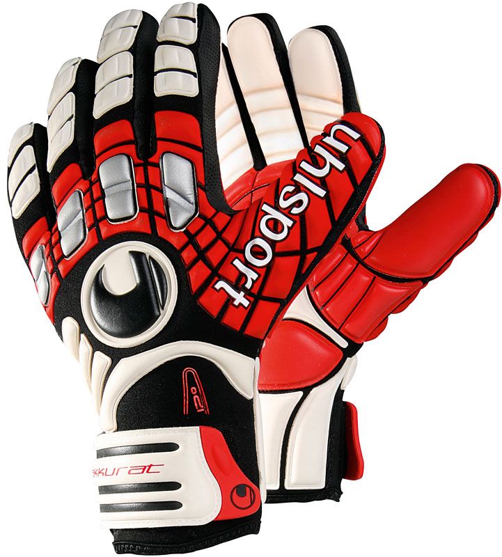 UHLSPORT   Akkurat Absolutgrip Goalkeeper Glove Size 7  