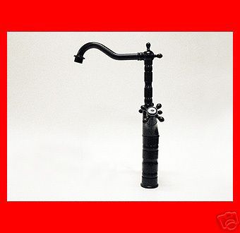 Bathroom Vessel Sink Oil Rubbed Bronze Solid Brass Faucet Tap Mixer 