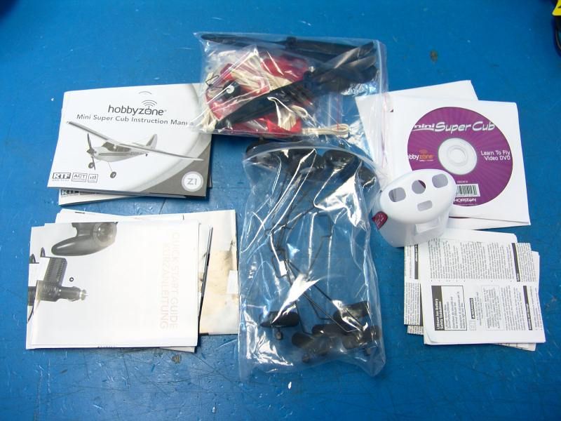 HobbyZone Mini Super Cub PARTS LOT Electric R/C RC Airplane FM HBZ4800 