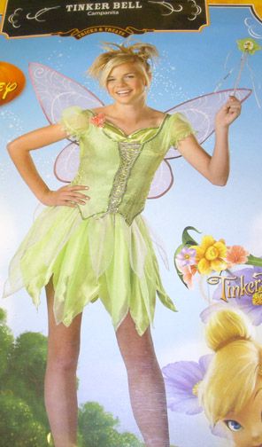 Disney Tinker bell Tinkerbell Costume Juniors S 3 5 NWT  