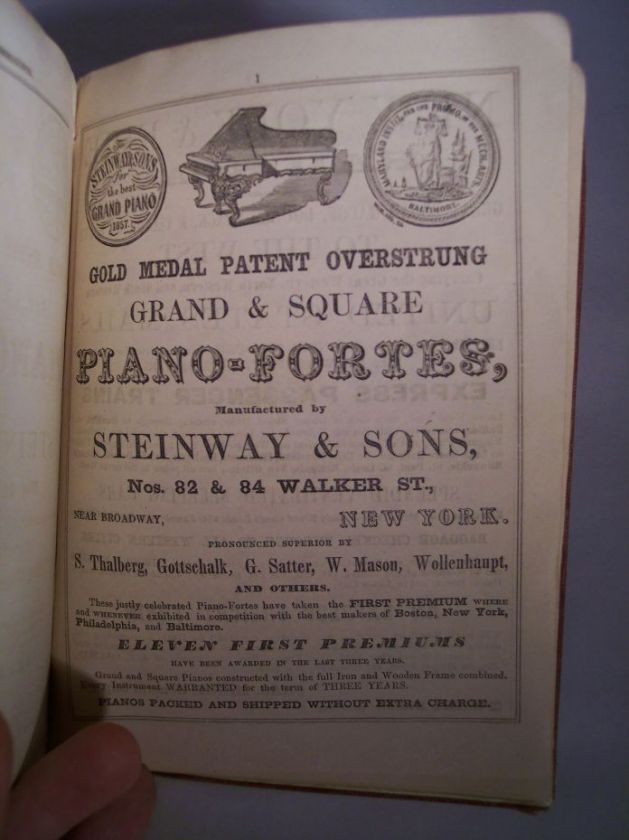 RARE 1860 US Travel Book w 4 LARGE Maps Americana  