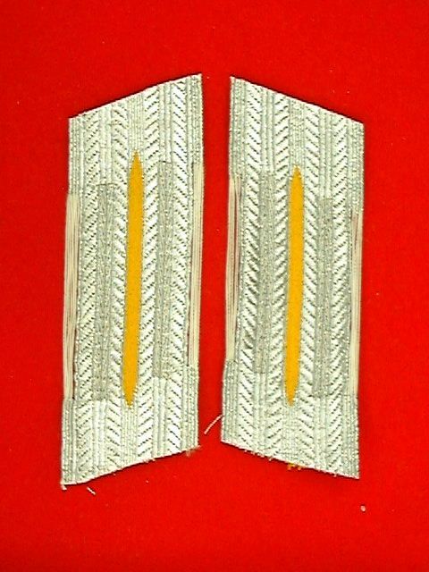   dress collar tab litzen scarce original pair of unfinished world war