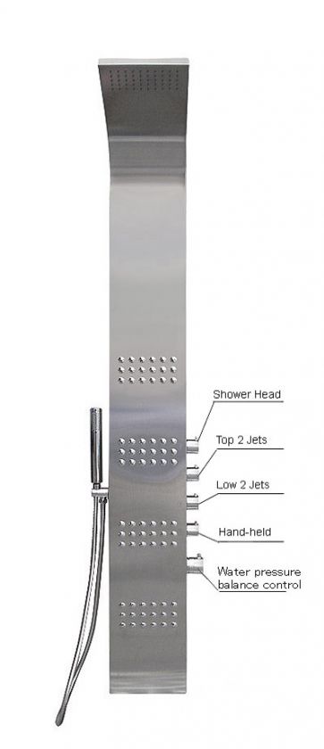   PRESSURE BALANCE STAINLESS STEEL Shower Panel 1 753182447520  