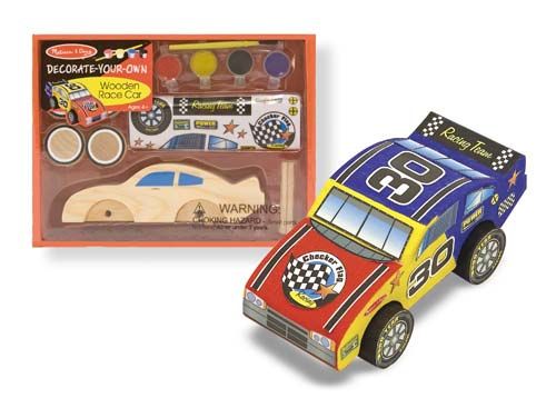 Melissa & Doug Decorate Your Own Wooden Train Craft Kit  